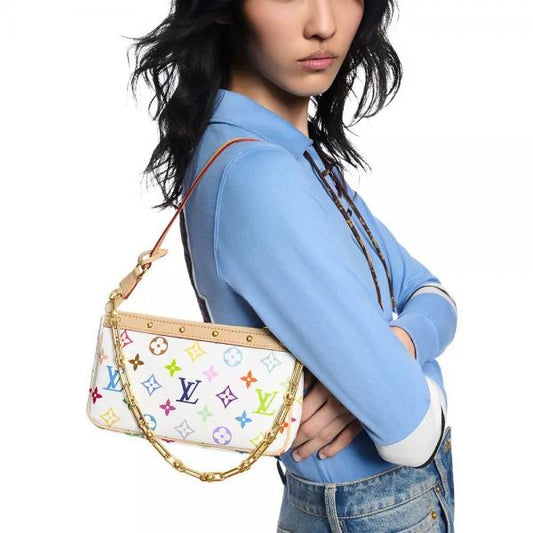 Louis vuitton murakami takashi pochette with folding box 5436