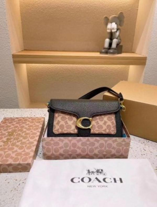 Coach Tabby SIG CC 26 leather shoulder bag with box 894