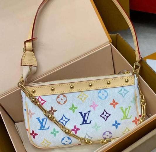 Louis vuitton murakami takashi pochette with folding box 5436